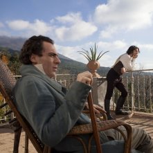 Il giovane favoloso: Elio Germano e Michele Riondino in una scena del film