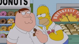 The Simpsons Guy: Peter e Homer in un'immagine dal crossover Simpson/Griffin
