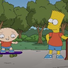 The Simpsons Guy: una foto di scena del crossover Simpson/Griffin