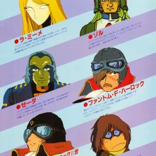 Capitan Harlock - L'Arcadia della mia Giovinezza: un poster con la presentazione dei personaggi in esclusiva