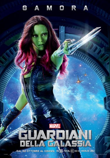 Guardiani della Galassia: il nuovo character poster italiano di Gamora (Zoe Saldana)