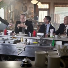 Robert Downey Jr. con Robert Duvall, Vincent D'Onofrio e Jeremy Strong in The Judge