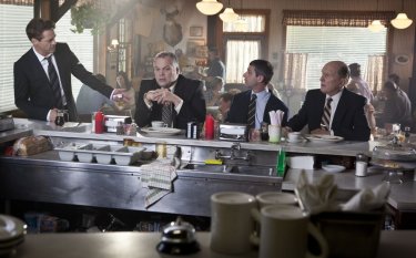 Robert Downey Jr. con Robert Duvall, Vincent D'Onofrio e Jeremy Strong in The Judge