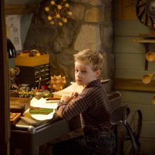 Kyle Catlett in una scena de Lo straordinario viaggio di T.S. Spivet