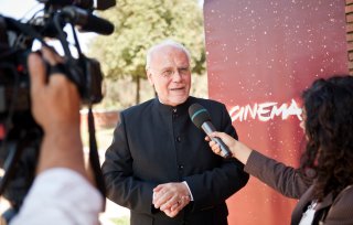 Una foto di Marco Muller nell'ambito del Festival del Film di Roma