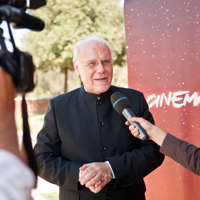 Una foto di Marco Muller nell'ambito del Festival del Film di Roma