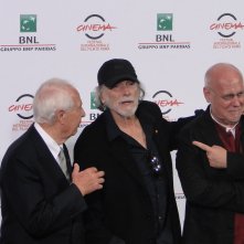 Roma 2014: Paolo Ferrari, Tomas Milian ed il direttore Marco Muller al photocall di apertura