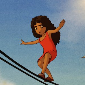 Kahlil Gibran's The Prophet: Almitra in una scena del film animato