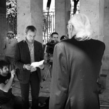 Giulio Cesare - Compagni di scuola: il regista Antonello Sarno sul set del film con Marco Pannella