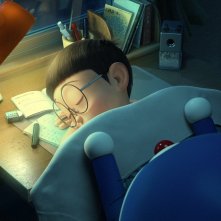 Doraemon: Nobita e Suneo in una scena del film d'animazione