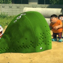 Doraemon: Doraemon, Nobita, Shizuka, Suneo e Gian in una scena del film