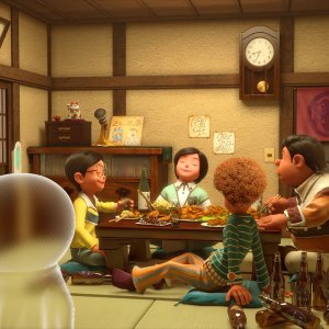 Una scena tratta dal film animato Doraemon