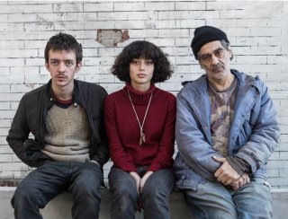 Ailín Salas con Nahuel Perez Biscayart e Daniel Melingo in una foto promozionale di Lulu