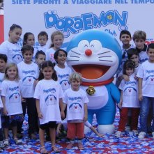 Doraemon: Giorgio Pasotti sul red carpet con la star del film ed il pubblico di bambini