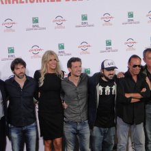 Roma 2014: Antonello Venditti posa col cast al photocall di Giulio Cesare. Compagni di scuola