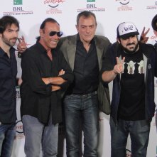 Roma 2014: Antonello Venditti col cast al photocall di Giulio Cesare. Compagni di scuola
