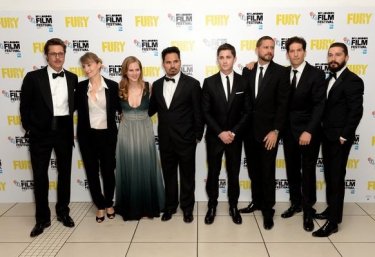 Fury: il cast del film alla première londinese