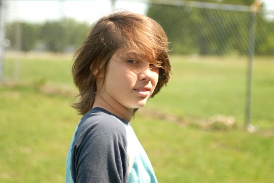 Boyhood: Ellar Coltrane in una scena del film di Richard Linklater