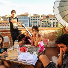 Fino a qui tutto bene: Silvia D'Amico con Melissa Anna Bartolini sul set del film