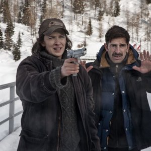 La foresta di ghiaccio: Ksenia Rappoport con il regista Claudio Noce sul set