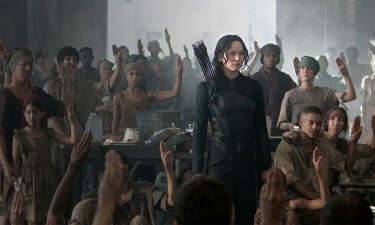 Hunger Games: Il canto della rivolta - Parte I, Jennifer Lawrence in una scena del film