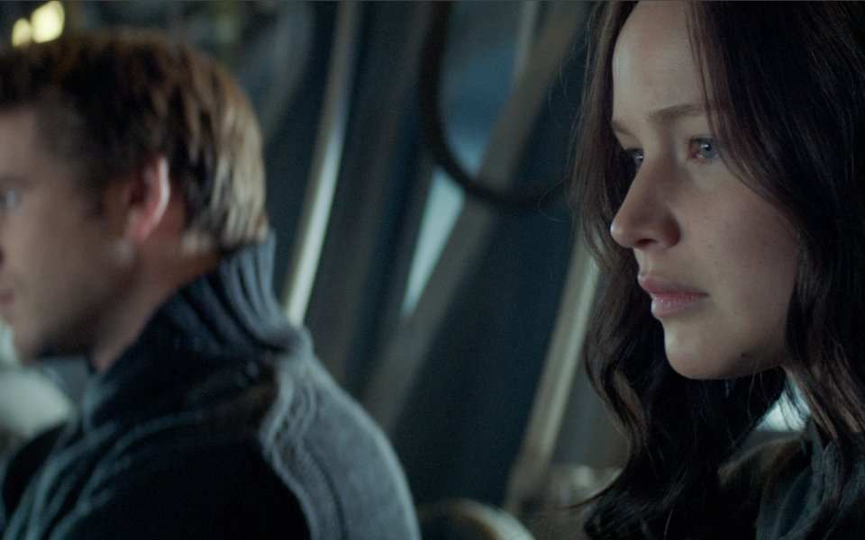 Hunger Games: Il canto della rivolta - Parte I, Jennifer Lawrence in un primo piano del film