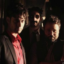 Vittima degli eventi: Valerio Di Benedetto con Luca Vecchi e Claudio Di Biagio in una foto promozionale