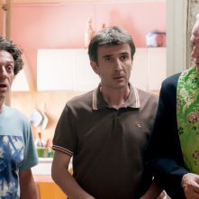 Andiamo a quel paese: Valentino Picone con Salvatore Ficarra e Mariano Rigillo in una scena