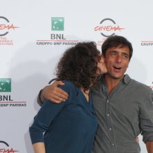 Baci a profusione per Ksenia Rappoport e Adriano Giannini, protagonisti de La foresta di ghiaccio - Festival di Roma 2014