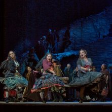 Carmen: Anita Rachvelishvili durante una coreografia dello spettacolo