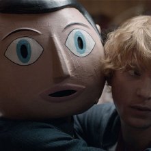 Frank: Michael Fassbender con Domhnall Gleeson in una scena