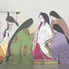 La Storia della Principessa Splendente: una colorata scena del film animato giapponese