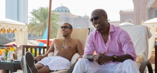 Fast & Furious 7: Tyrese Gibson con Ludacris in una scena