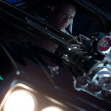 Fast & Furious 7: Vin Diesel in una scena d'azione del film