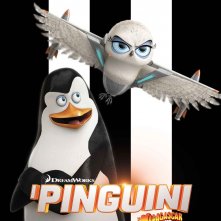 I pinguini di Madagascar: il character poster italiano di Kowalski il cervello