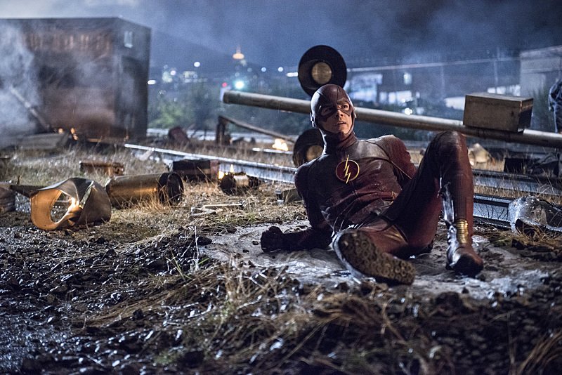 The Flash: Grant Gustin in una scena di Going Rogue