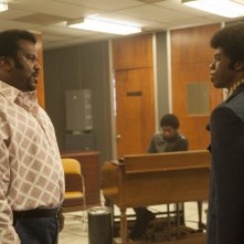 Get on Up: Chadwick Boseman in un'immagine del film con Craig Robinson