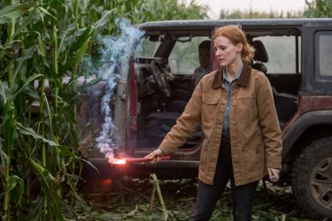 Interstellar: Jessica Chastain in una scena