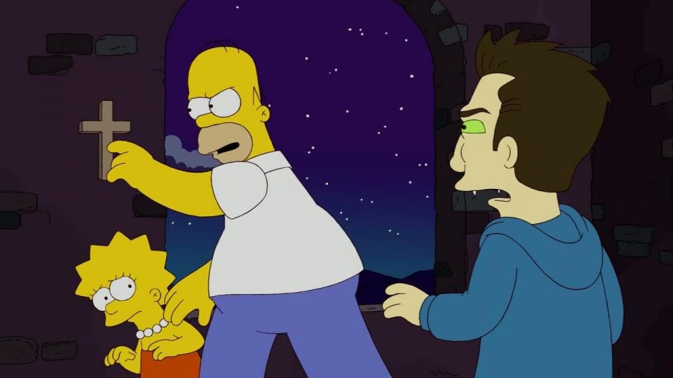 I Simpson: una scena dell'episodio speciale Treehouse of Horror XXI