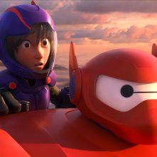 Hiro e Baymax in una scena tratta dal film Disney-Pixar 'Big Hero 6'