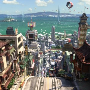 Una scena tratta dal film Disney-Pixar 'Big Hero 6'