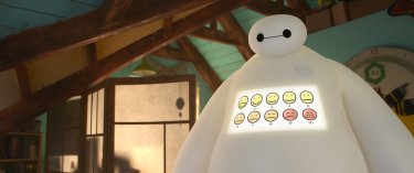 Big Hero 6: il nostro eroe bianco in una scena del film animato