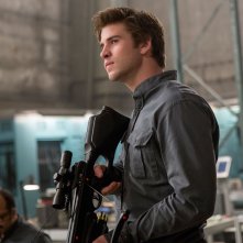 Hunger Games: Il Canto della Rivolta - Parte 1: Liam Hemsworth in una scena del film d'avventura