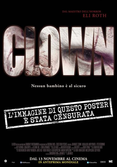 Clown - la versione censurata del poster del film