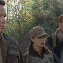 The Walking Dead: Josh McDermitt, Christian Serratos e Michael Cudlitz nell'episodio Sabotaggio
