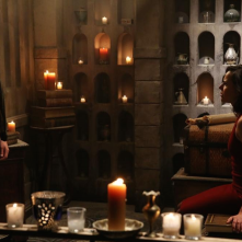 C'era una volta: Sean Maguire e Lana Parrilla in una scena di The Snow Queen