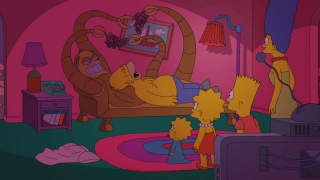 Simpsorama: un momento tratto dall'episodio crossover tra I Simpson e Futurama