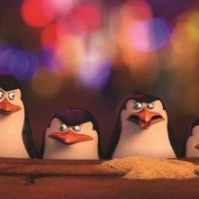 I pinguini di Madagascar: Skipper, Kowalski, Rico e Soldato in una scena del film animato