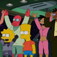 Simpsorama: un'immagine dell'episodio crossover tra I Simpson e Futurama