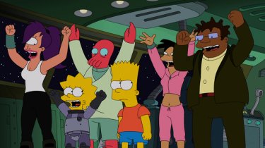 Simpsorama: un'immagine dell'episodio crossover tra I Simpson e Futurama
